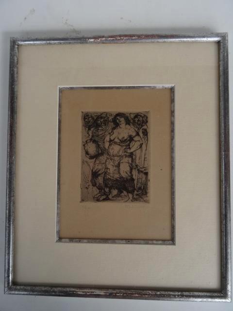 Gravure ancienne LUC LAFNET 1934 LA COUR des MIRACLES 14/20, Antiquités & Art, Art | Peinture | Classique, Enlèvement ou Envoi