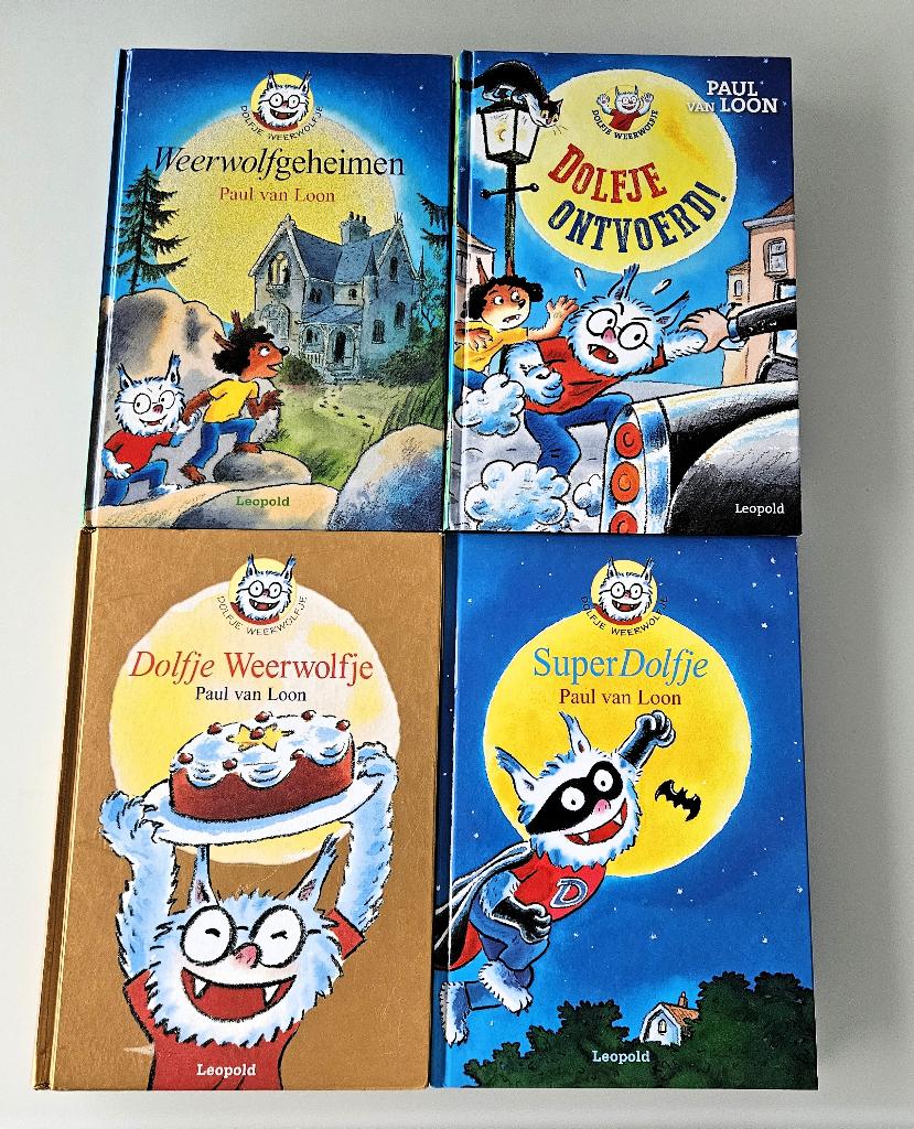 4 kinderboeken : Dolfje Weerwolfje + 1 extra, Boeken, Ophalen of Verzenden