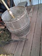 Belle baignoire galvanisée. Jardinière., Jardin & Terrasse, Bacs à fleurs & Jardinières, Enlèvement