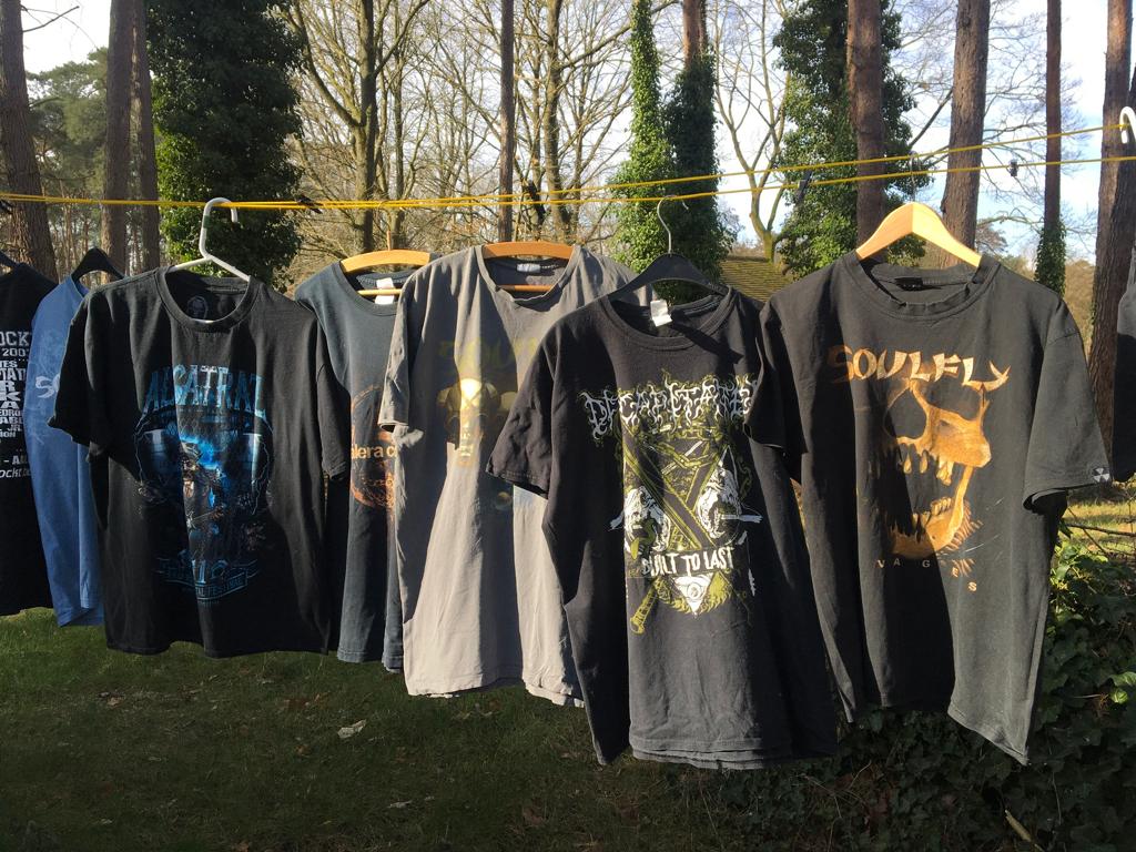 13 stuks origin Band t shirts vnl Metal & Hard  Rock * 55e, Ophalen of Verzenden, Gebruikt