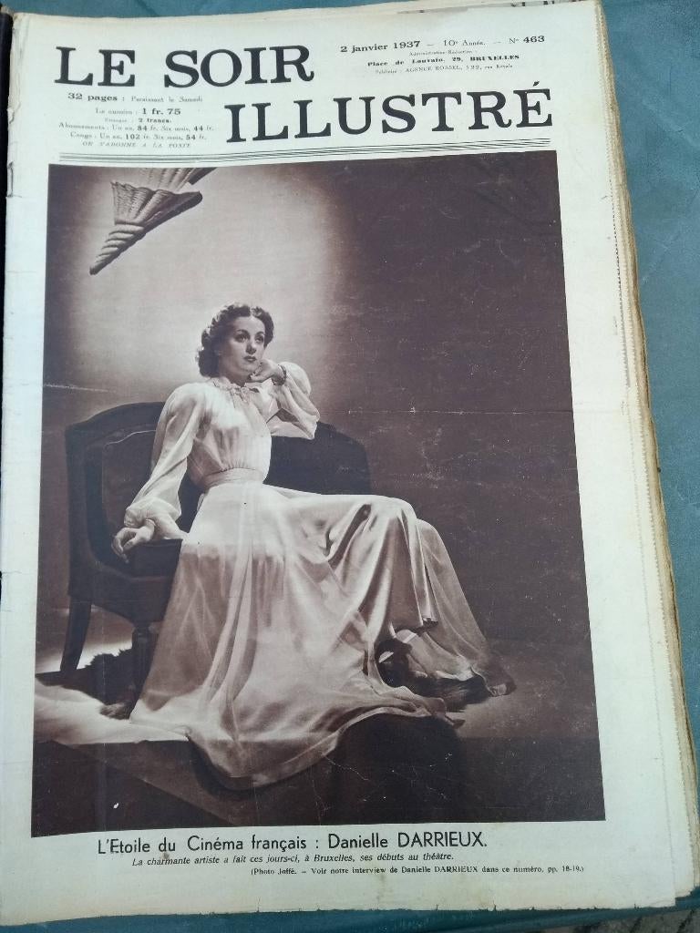 LE SOIR ILLUSTRÉ relié du 2/1/1937 au 11/9/1937, Enlèvement ou Envoi, 1920 à 1940, Journal