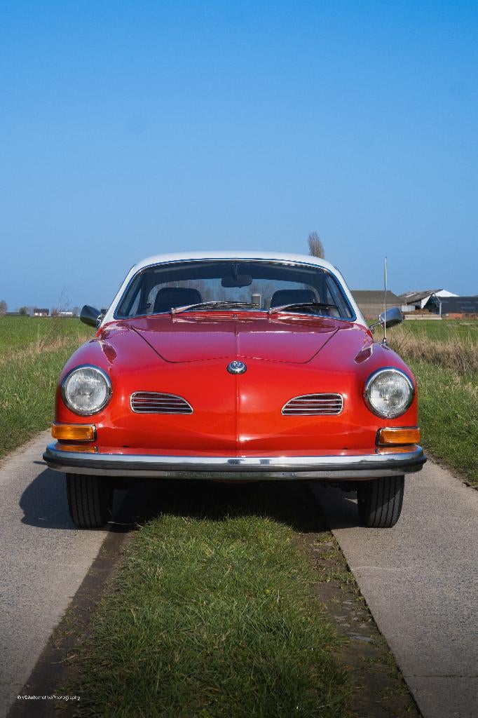 VW Karmann Ghia 1600 année 1972 contrôle + garantie, Rouge, Autres modèles, Entreprise, Garantie prolongée