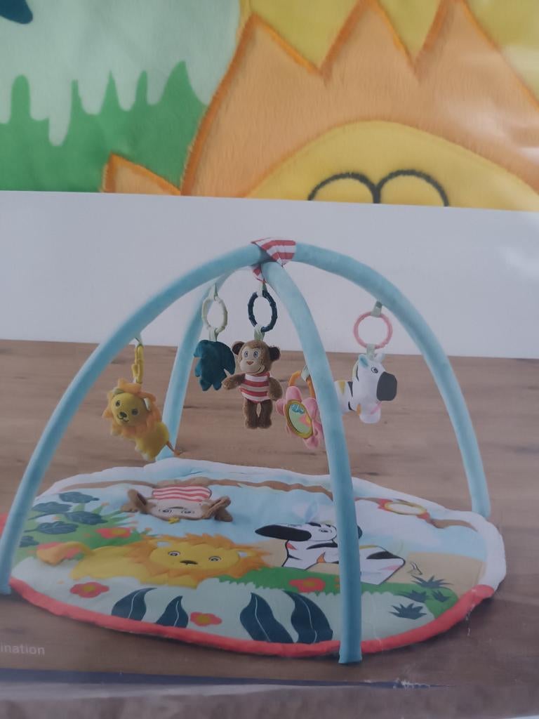 Speelmat met speeltjes, Ophalen