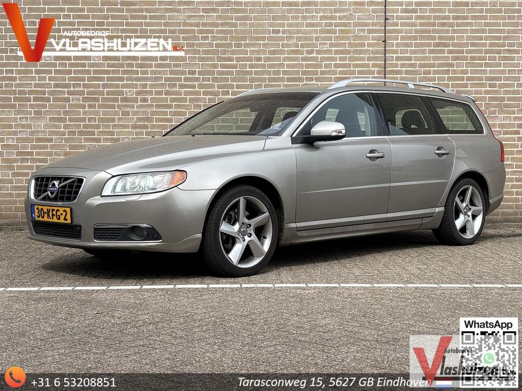 Volvo V70 2.4 D5 Summum | Leder | Climate | Cruise | PDC | T, Auto's, V70, Parkeersensor, Zilver of Grijs, Te koop