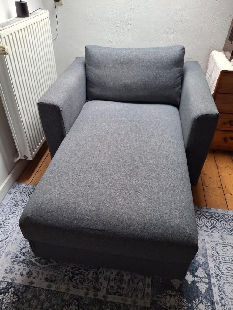 Vimle chaise longue, Huis en Inrichting, Ophalen, Eenpersoons, Zo goed als nieuw, Minder dan 150 cm