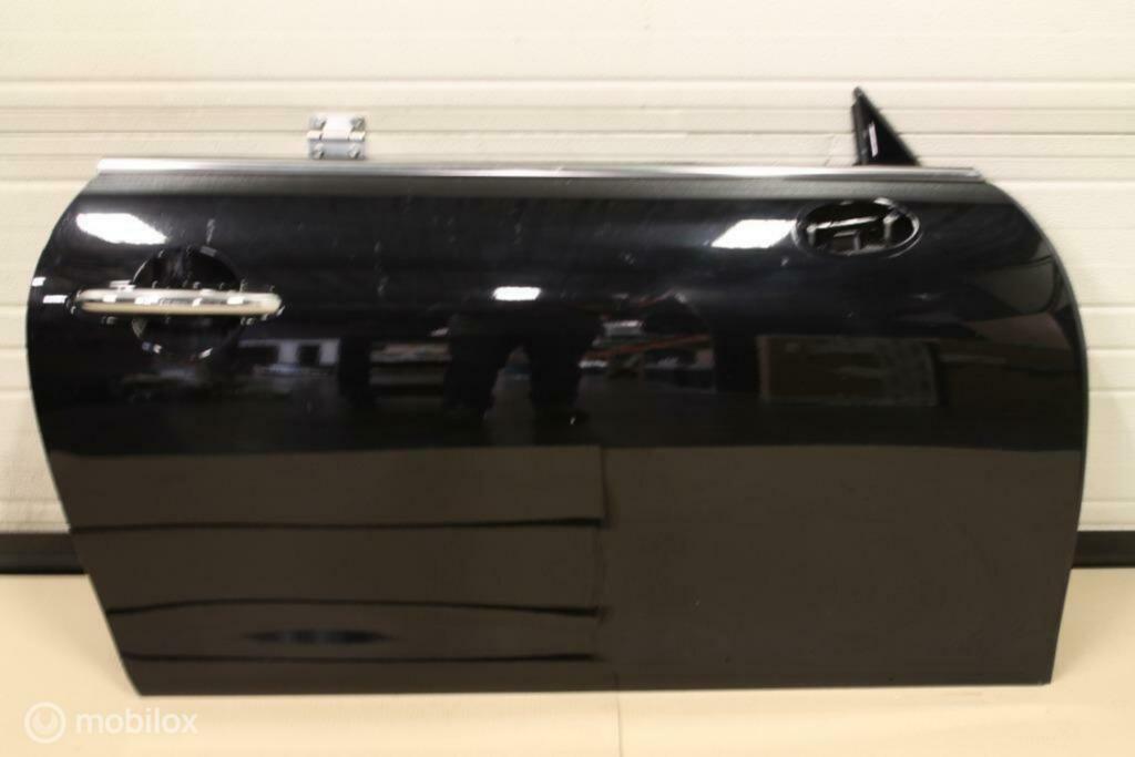 Porte noir D complet avec fenêtre et mécanisme Mini, Porte