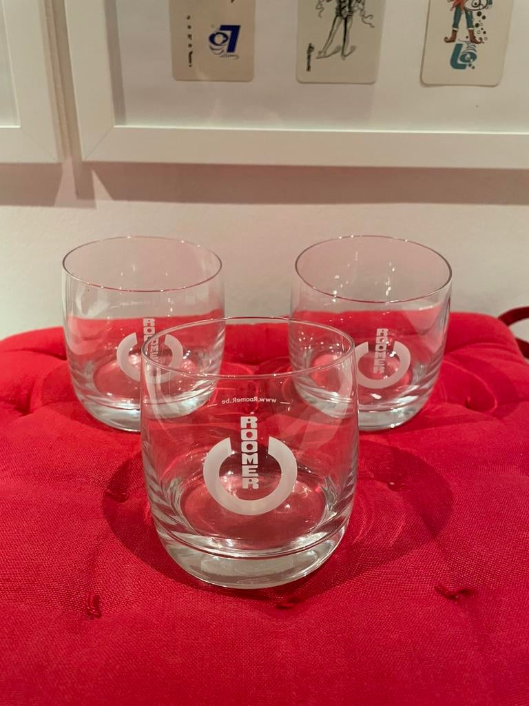 3 Roomer glazen, Ophalen of Verzenden, Zo goed als nieuw, Borrel- of Shotglas