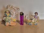 Set antiek biscuit porselein beeldjes vaasjes jardinières, Antiek en Kunst, Ophalen of Verzenden