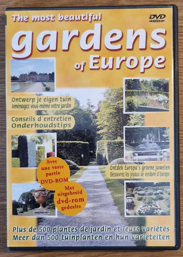The most beautiful gardens of Europe (2002) - DVD, Cd's en Dvd's, Dvd's | Documentaire en Educatief, Alle leeftijden, Zo goed als nieuw