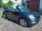 VW New Beetle 1.6 cabrio 107 mm, Auto's, Cabriolet, Zwart, Leder, Bedrijf