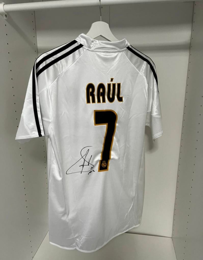 Gesigneerd shirt van Real Madrid Raúl Gonzalez, Verzamelen, Ophalen, Zo goed als nieuw, Shirt
