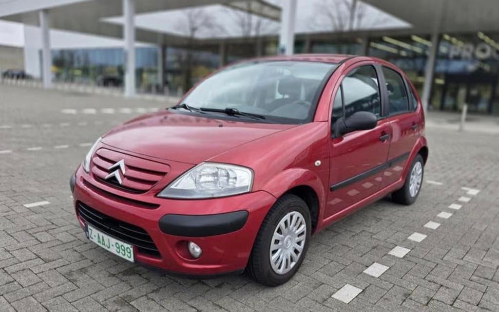 Citroën c3 1.1 benzine 60pk,euro 4,2008, Autos, Rouge, Achat, Entreprise, Boîte manuelle