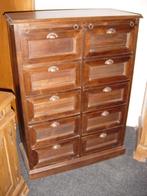 LADEKAST APOTHEKERSKAST - Massief teakhout Flamant 2x5 lades, Enlèvement, Neuf