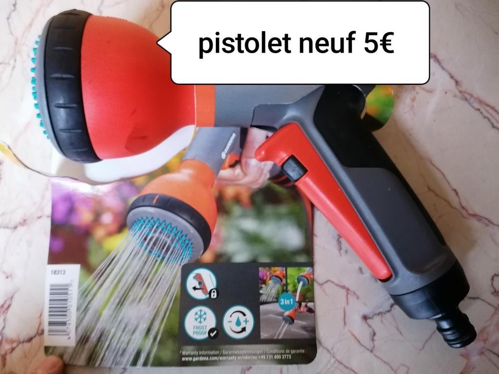 Pistolet neuf, Jardin & Terrasse, Enlèvement