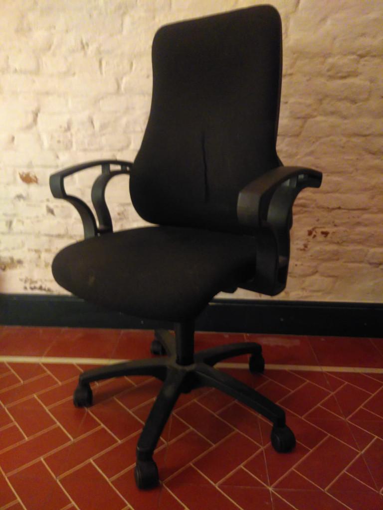 Bureaustoel (office chair), Huis en Inrichting, Ophalen, Gebruikt, Zwart, Bureaustoel