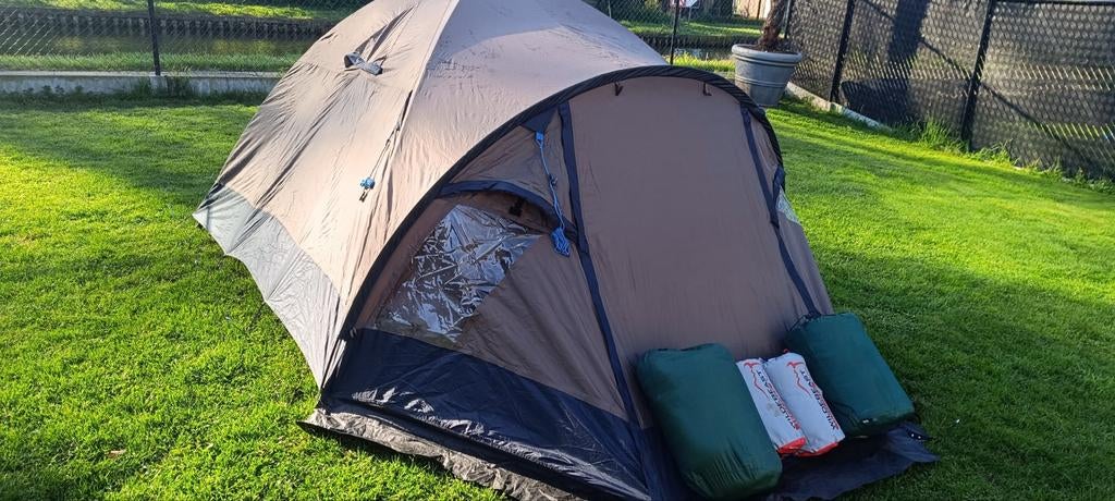 Tent,+ slaapzakken+ matrassen, Ophalen