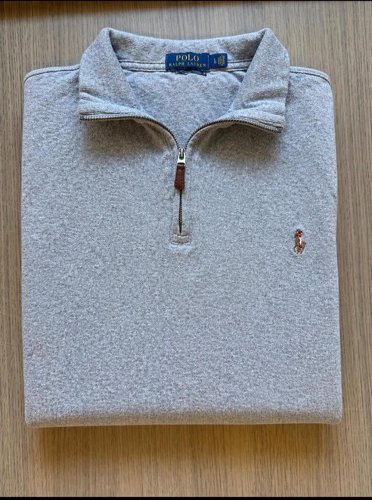 Quarter zip Ralph Lauren maat L, Vêtements | Hommes, Pulls & Vestes, Comme neuf, Taille 52/54 (L), Gris, Enlèvement