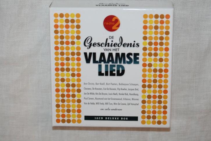 De Geschiedenis Van Het Vlaamse Lied - boxset, CD & DVD, CD | Néerlandophone, Utilisé, Coffret, Enlèvement ou Envoi
