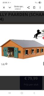 Sleich stal met paarden en figuren, Ophalen, Gebruikt