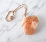 sleutelhanger grote ruwe citrien aan ketting, Enlèvement ou Envoi, Neuf, Animal et Nature