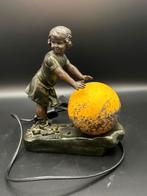 Belle lampe Art Déco/Art Nouveau - ancienne, A.J. Scott, Envoi