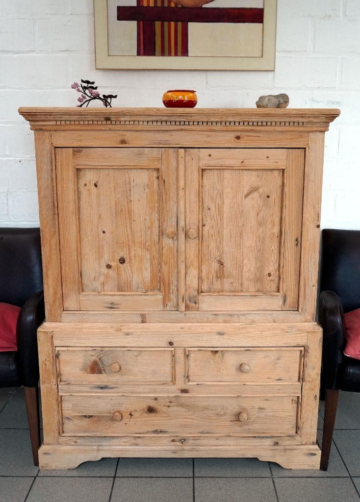 Très joli meuble TV en pin massif, Enlèvement ou Envoi, Comme neuf, Pin