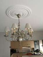 Luster 6 armen +  kapjes + de lampen, Ophalen, Metaal