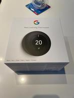 Google Nest Learning Thermostat V3 Premium Zwart, Doe-het-zelf en Bouw, Nieuw, Slimme thermostaat, Ophalen