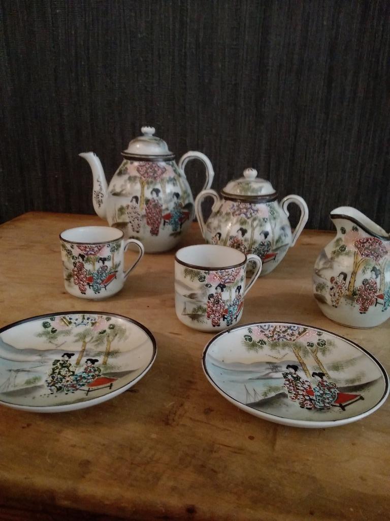Oud Japans thee servies, Antiek en Kunst, Antiek | Servies compleet, Verzenden