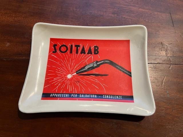 Vintage cendrier Italien Soitaab chalumeaus, Antiquités & Art, Curiosités & Brocante, Enlèvement