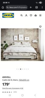 Askvoll IKEA 160x200cm wit bed, Ophalen, Gebruikt, Wit