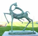 Bronzen zeer mooi werk man op paard aan spotprijs nu KOOPJE!, Ophalen of Verzenden