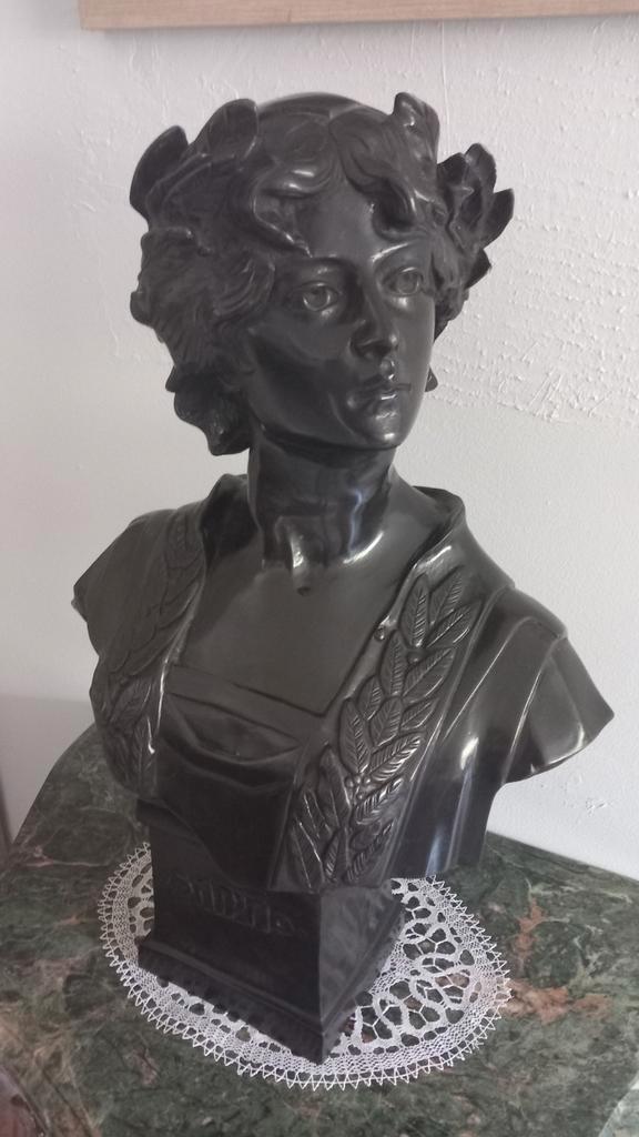 Bronzen buste van Sappho, Antiek en Kunst, Antiek | Brons en Koper, Ophalen