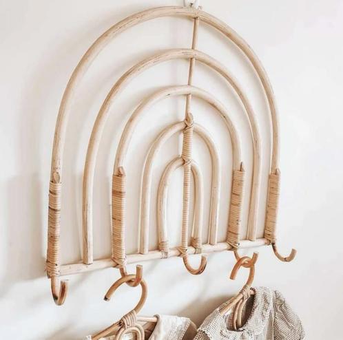 Rattan kapstok REGENBOOG Kleine Tijntje, Kinderen en Baby's, Kinderkamer | Inrichting en Decoratie, Nieuw, Kapstokje, Ophalen of Verzenden