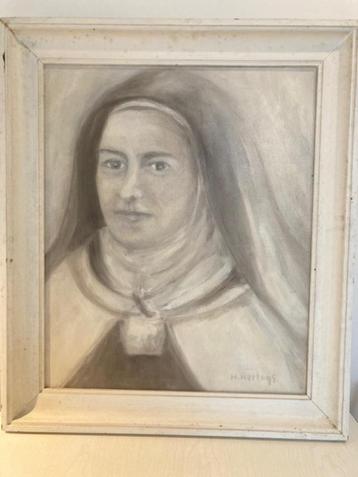 Schilderij van Herman Hertogs: Theresia van Lisieux beschikbaar voor biedingen