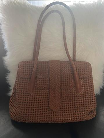 Sac à bandoulière Allan K Kirsten Large cognac, Enlèvement ou Envoi, Neuf, Sac à main