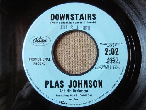 Plas Johnson And His Orchestra ‎– Downstairs / The Loop, Cd's en Dvd's, Vinyl Singles, Gebruikt, Single, R&B en Soul, 7 inch, Ophalen of Verzenden