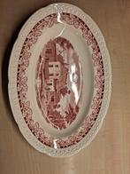 Schaal Société Céramique Maestricht Boerenhoeve rood, Antiek en Kunst, Ophalen