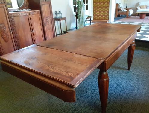 Grande table de salle à manger, 2 rallonges, Huis en Inrichting, Tafels | Eettafels, Gebruikt, 100 tot 150 cm, 200 cm of meer
