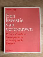 Een kwestie van vertrouwen van Dieter Gryp, Boeken, Studieboeken en Cursussen, Ophalen of Verzenden, Nieuw, Hogeschool