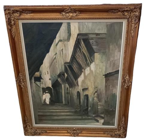A. Huylebroeck "Arabisch stadszicht"., Antiek en Kunst, Kunst | Schilderijen | Klassiek, Ophalen