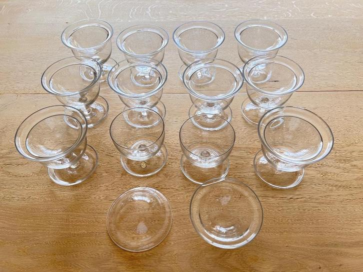 Garnaalcocktail glazen kommetjes Süssmuth, Antiquités & Art, Antiquités | Verre & Cristal, Enlèvement ou Envoi