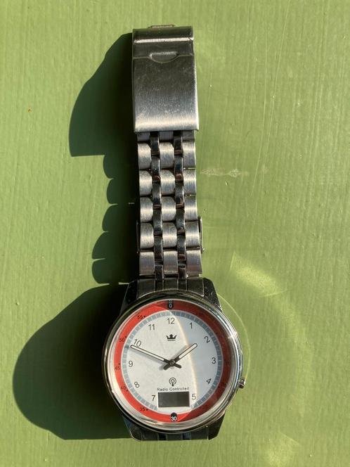 Horloge Krippl-Watches Radio Controlled, Handtassen en Accessoires, Horloges | Antiek, Polshorloge, Overige merken, Staal, 1960 of later