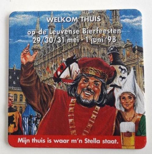 Bierviltje "Leuvense Bierfeesten - Stella Artois", Verzamelen, Biermerken, Nieuw, Stella Artois, Ophalen of Verzenden