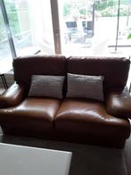 Salon in echt buffel leder, Huis en Inrichting, Ophalen, Gebruikt, Leer