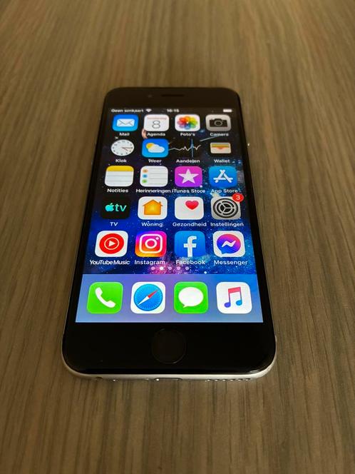 iPhone 6 16GB Silver, Telecommunicatie, Mobiele telefoons | Apple iPhone, Zo goed als nieuw, 16 GB, Zonder abonnement, Zonder simlock