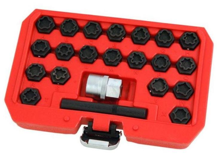 Jeu d'embouts de verrouillage de boulon de roue Audi, Autos : Divers, Outils de voiture, Neuf, Enlèvement ou Envoi