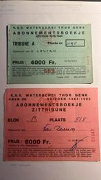 Waterschei Thor Genk 79/80 en 84/85 ticket & abonnementen, Verzamelen, Overige typen, Gebruikt, Verzenden