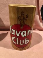 Havana Club houten pot met handvat. Witte tekst op..., Verzamelen, Ophalen of Verzenden, Zo goed als nieuw, Gebruiksvoorwerp