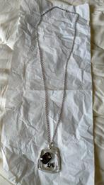 Lange zilverkleurige ketting met grote hanger., Neuf, Enlèvement ou Envoi, Avec pendentif, Autres matériaux